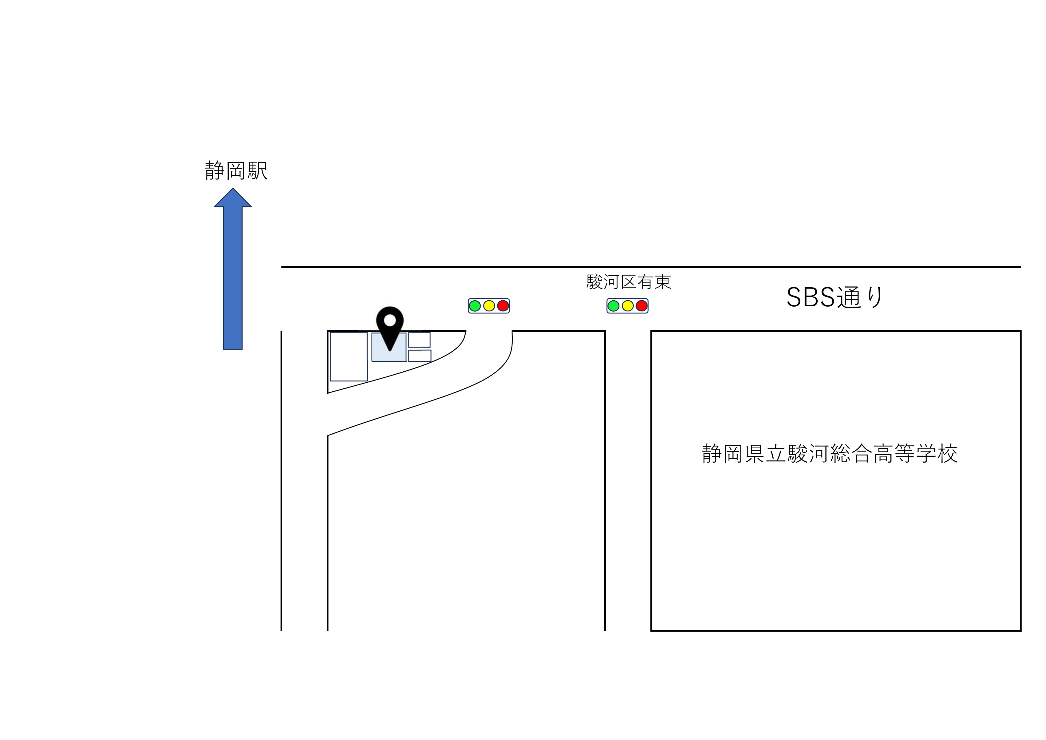 アップ会計（静岡市駿河区有東）の地図